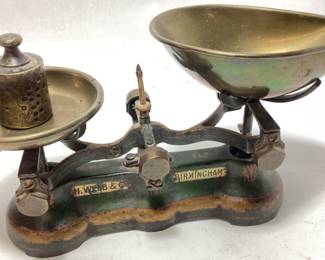 ANTIQUE H. WEBB BIRMINGHAM SCALES