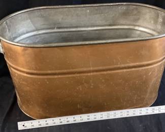 ANTIQUE COPPER WASH BOILER