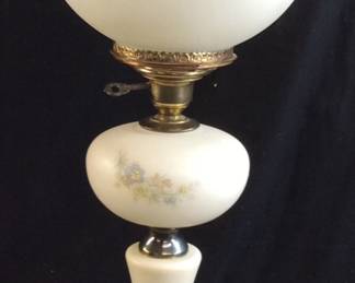 VTG. GLOBE MARBLE BASE LAMP