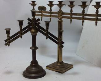 VTG. WAINBERG SOLID BRASS CANDELABRAS