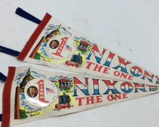 VINTAGE NIXON PENNANTS