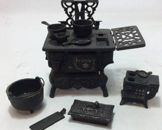 ANTIQUE CAST IRON STOVES SALESMAN