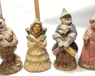 (4) LARGE GARDEN GNOME STATUES