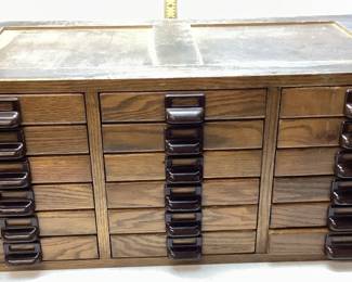 EARLY 20th CENTURY POST OFFICE DEPT. #32 CABINET