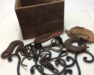 ANTIQUE HARDWARE & CRATE