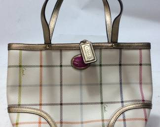 COACH PLAID HANDBAG