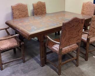 DREXEL HERITAGE ‘MING TREASURE’ DINING TABLE AND CHAIRS