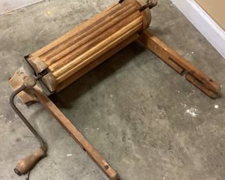 ANTIQUE WOODEN CLOTHES WRINGER #2