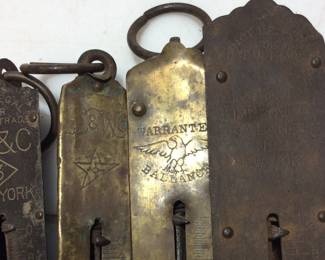 4 OLD BRASS SCALES