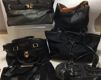 6 DESIGNER HANDBAGS