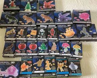 3D Crystal Puzzle Mystery Lot