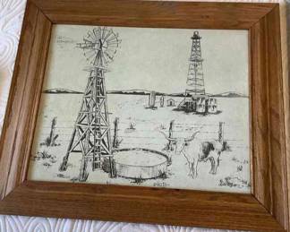 Gordon Bankston Art On Rawhide