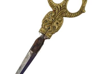 Antique German Brass Aug Kneght Solingen Scissors
