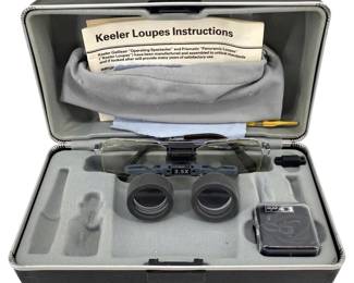 Vintage 2.5X Keeler Loupes Operating Spectacles
