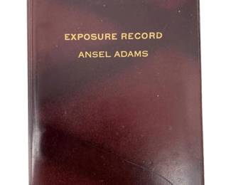 Morgan & Morgan Ansel Adams Exposure Record
