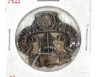 1925 Brotherhood of Locomotive Pendant
