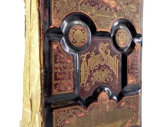 Circa 1889 Heliga Skrift Innehallande German Bible
