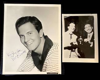 Autographed Pat Boone Headshot and Photo
