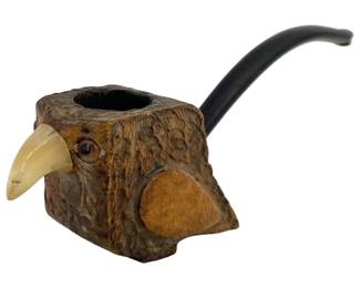 Italian Imported Briar Bird Bowl Estate Pipe
