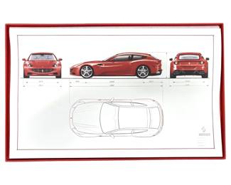 2011 Ferrari FF Car Model Lithograph*

