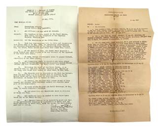 WW II Restricted Headquarters 12th Air Force Docs
