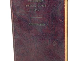 Annotated California Penal Code 1933
