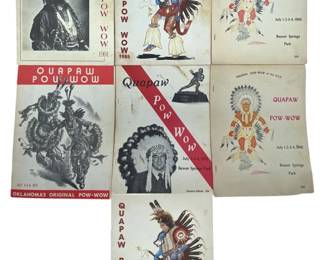7pc 1966-1991 Native American Quapaw Pow Wow
