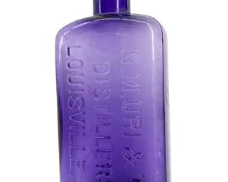 Vintage Purple N.M. Uri & Co. Distillers Bottle
