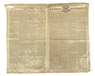 November 3, 1818 Exterior Watchman Newspapers
