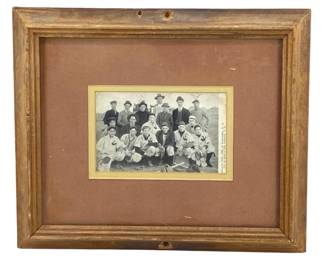 1908 Signed Baseball Fessenden Framed Photograph
