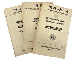3pc 1966 Department of the Army TM 31 Books
