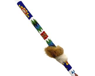 Beaded Native American Tribe Stick

