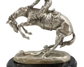 Silver Finish Bronze Remington “Rattlesnake” Rep.
