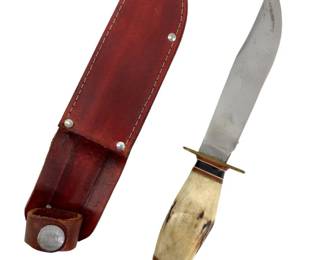Vintage Marbles Gladstone Hunting Knife & Sheath

