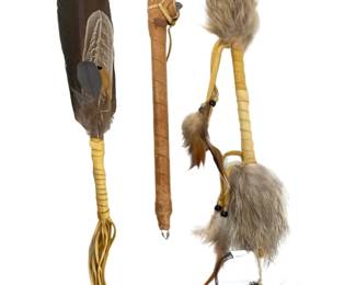 3pc Native American Talking Stick Collection
