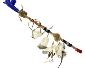 Native American Lapis Lazuli Bowl Pipe
