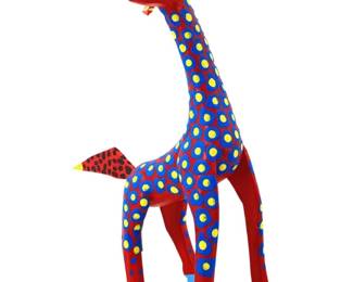 Lorenza Melchol Oaxaca Mexican Folk Art Giraffe
