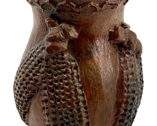 Vintage Signed Toma Ceramic Mexican Corn Vase
