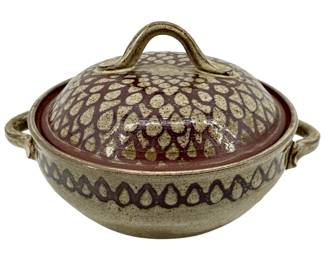 Vintage Signed Lay Anna Ceramic Earth Ware Pottery
