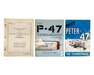 3pc Vintage Restricted Military Aircraft Documents
