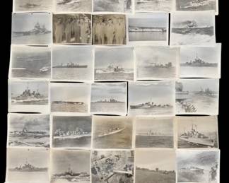 52pc WW II Restricted Navy Military Photographs
