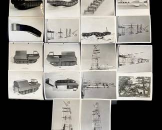 18pc Vintage Military Themed Prototype Photos
