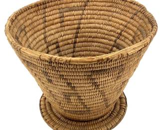 Vintage Hand Woven Native American Basket

