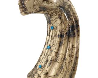 Rare Native American Tom Vail Horsehair Pottery
