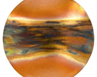 Signed Patrick Shannon Copper Art Plate
