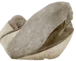 Signed C. Fragua Pueblo Stone Sculpture
