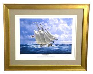 Signed Richard Grenville HMS Pickle Print 18/200
