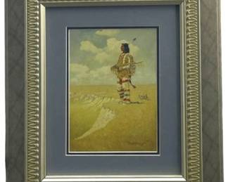 Frederic Remington “The Last of His Race" Print
