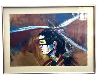 Signed Jackson Native American Mixed Media
