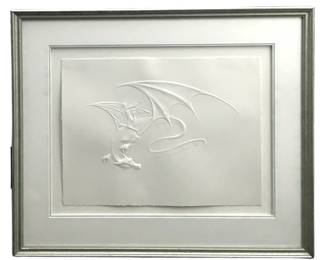 Signed B. Thomas Imprint Dragon Art
